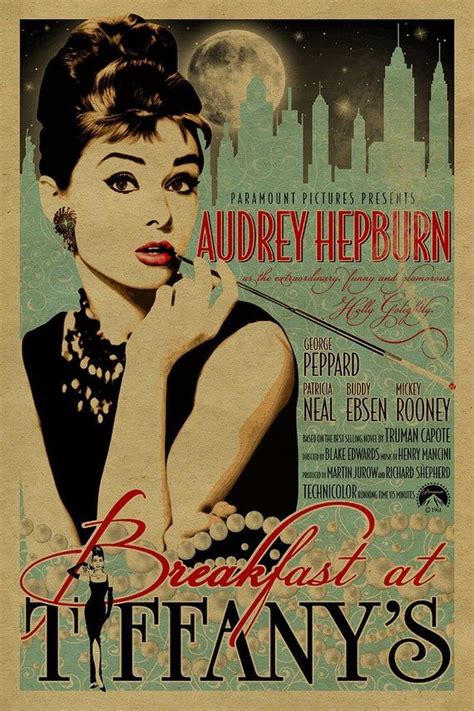 George Peppard, Blake Edwards, Breakfast At Tiffany's Book, Breakfast At Tiffany's Poster ...