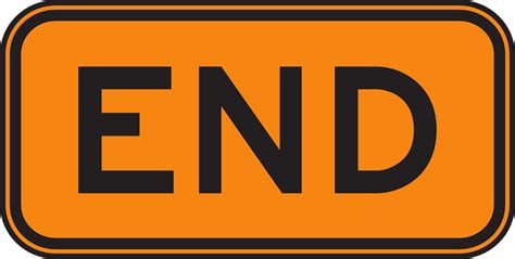 Download End, Sign, Road. Royalty-Free Vector Graphic - Pixabay