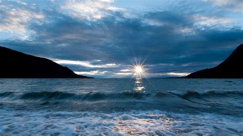 Wallpaper lake baikal, sunset, surf hd, picture, image