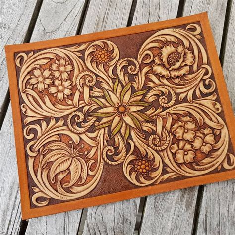 Free Leathercraft Pattern for “Mandala Floral” Pattern by Miwa Yamanak – Elktracks Studio