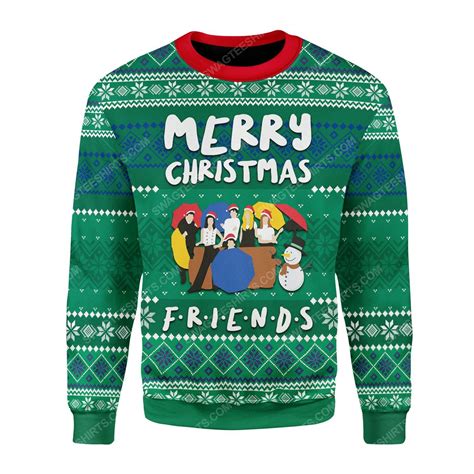 [The best selling] Merry christmas friends tv show ugly christmas sweater