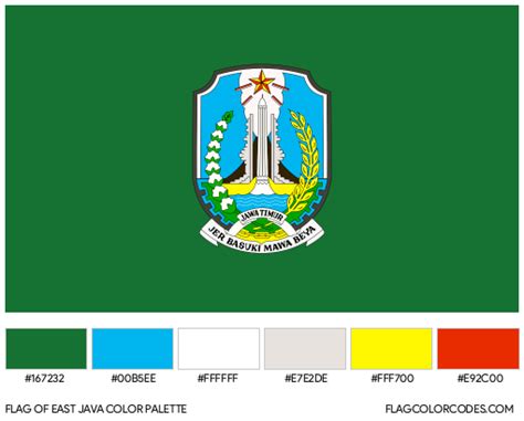 East Java flag color codes