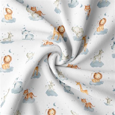 Animals Childrens Fabric - Printing Fabrics