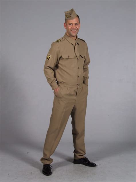 World War II 1940s American GI Fancy Dress Costume