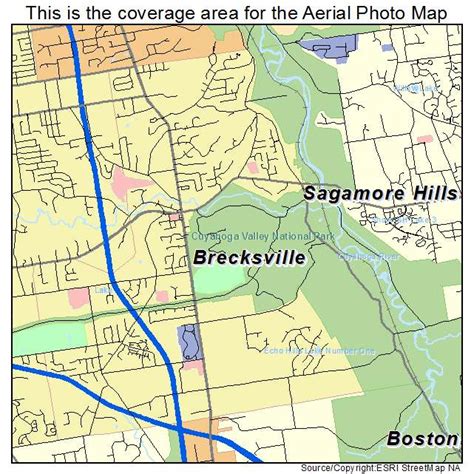 Aerial Photography Map of Brecksville, OH Ohio