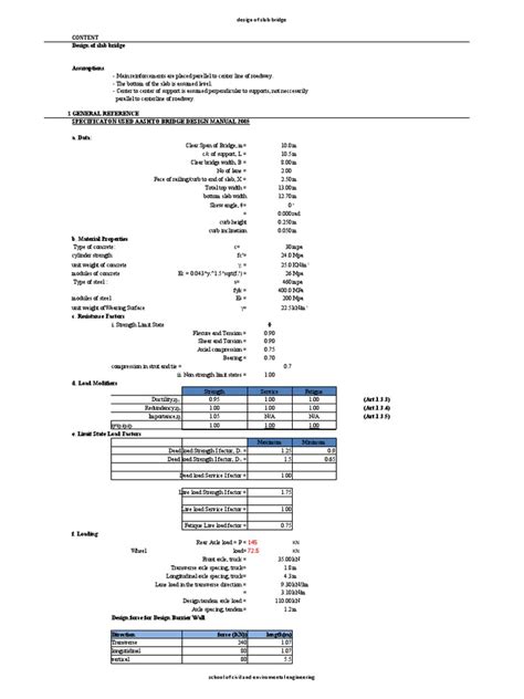 Design of Slab Bridge | PDF | Bridge | Strength Of Materials