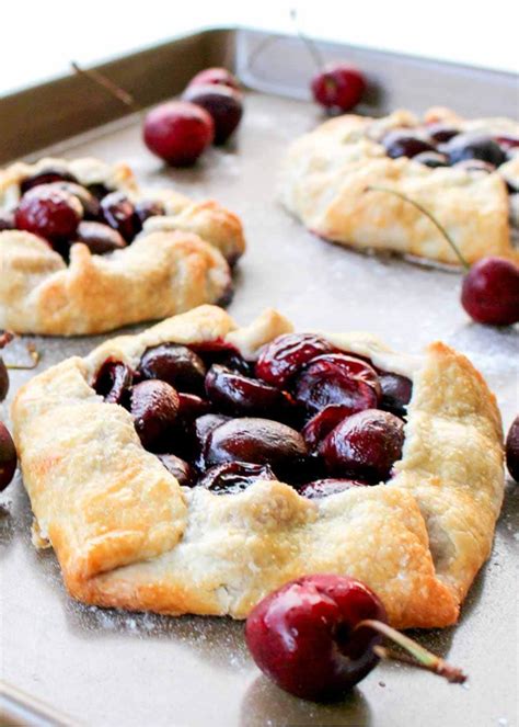 Rustic Cherry Tarts - Chocolate with Grace