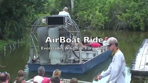 Everglades Alligator Farm Airboat ride! Homestead Florida - YouTube