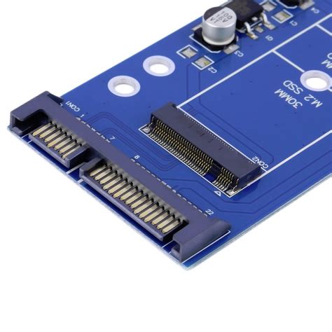 M.2 NGFF SSD to SATA 2.5" 7+15 22 Pin Converter Adapter Card