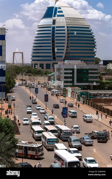 Street view in khartoum showing Corinthia Hotel Stock Photo - Alamy