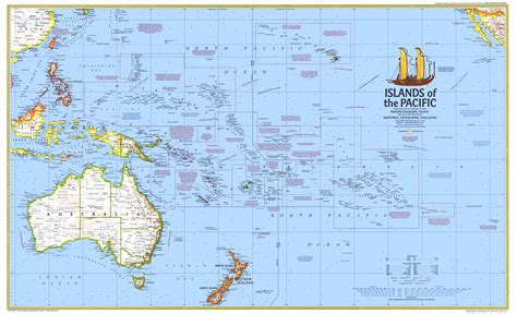 Islands of the Pacific Map - Etsy