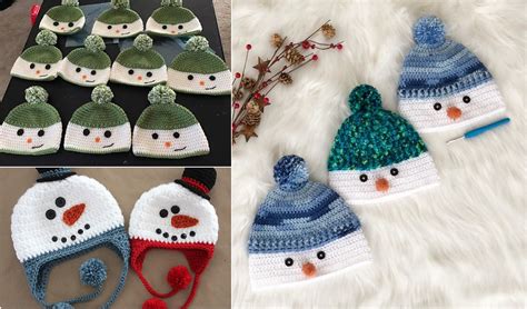 Snowman Hat Free Crochet Patterns - Your Crochet