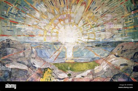 Edvard Munch The Sun Stock Photo - Alamy