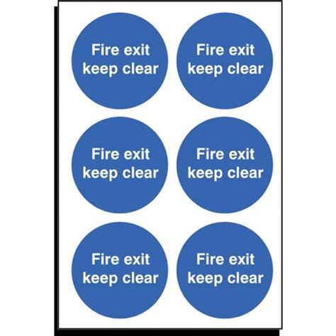 Fire Exit Keep Clear | Safety Signs 4 Less