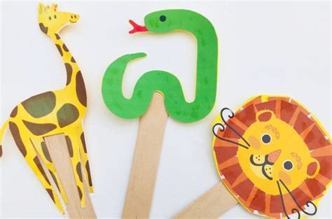 Dear Zoo Craft with Animal Puppets | Fun Animal Activities