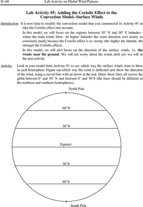 Global Wind Patterns Worksheet Lab Activity On Global Wind Patterns Pdf Free Download | Pattern ...