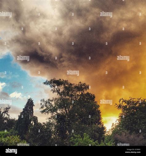 Summer storm clouds Stock Photo - Alamy