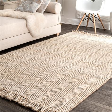 nuLOOM Hand Woven Don Jute with fringe Area Rug - Walmart.com