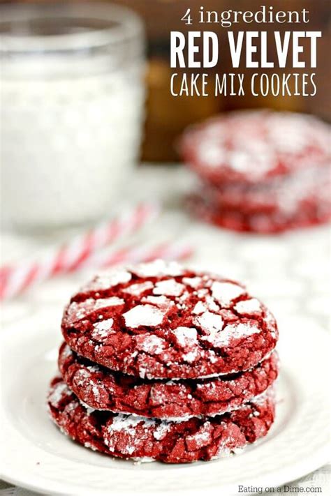 Red Velvet Cookies Recipe - Easy Red Velvet Cake Mix Cookies