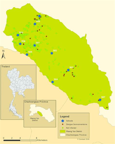 Map of the study area in Chachoengsao Province, indicating the location... | Download Scientific ...