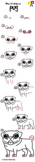 How To Draw A Pug Art For Kids Hub