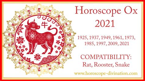 Chinese Horoscope 2021 Ox: White Metal Ox Year ⬅️