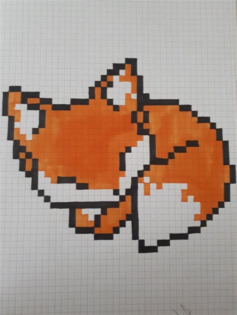 Pixel art - Fox | Disegni per poster, Disegni semplici, Disegni di tumblr