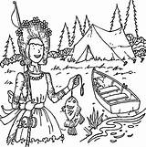 Girl Scout Camping Coloring Pages sketch template