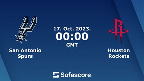 Spurs vs Rockets scores & predictions | Sofascore