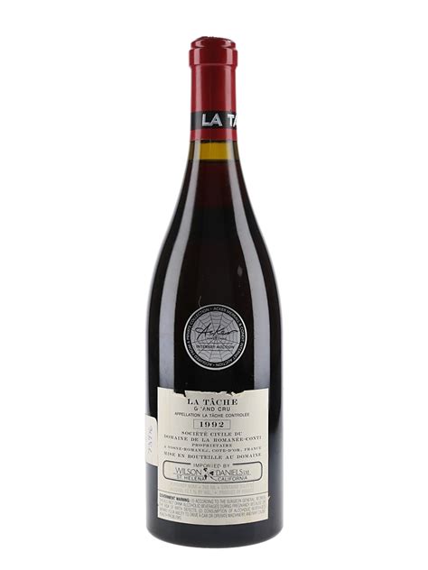 La Tache 1992 - Lot 131864 - Buy/Sell Burgundy Wine (Red) Online