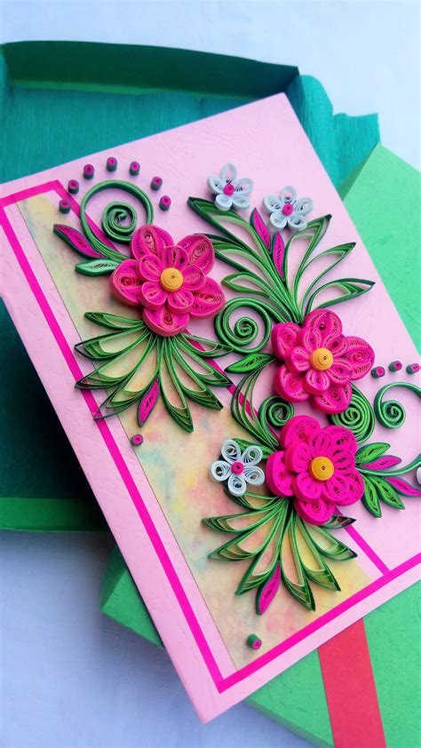 All Purpose Handmade Paper Quilled Greeting Cards for | Etsy | Quilling cards, Handmade paper ...