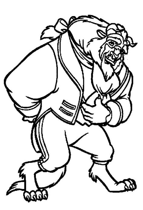 Beauty And The Beast Characters Coloring Pages at GetDrawings | Free download