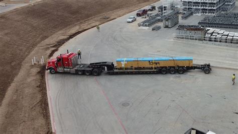 Huge parts of the 9,000-ton Tesla Cybertruck Giga Press arrive at Giga Texas - Tesla Oracle