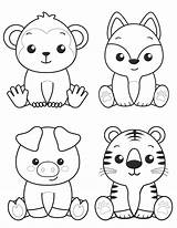 Free Printable Cute Kawaii Animals Coloring Pages  AllFreeKidsCraftscom sketch template