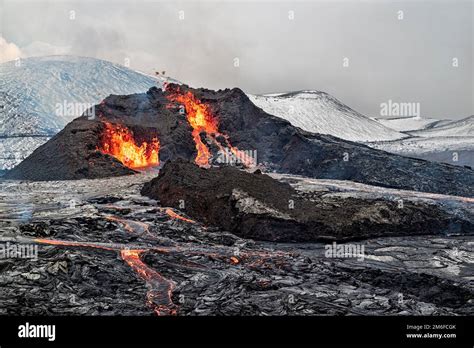 Fagradalsfjall volcanic eruption, Iceland Stock Photo - Alamy