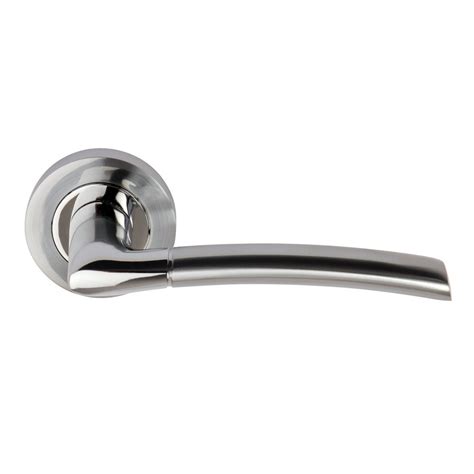 Excel PLUS Internal Door Handle Pair Lever on Rose Dual Satin/Polished ...