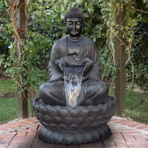 Alpine Corporation Meditating Buddha Fountain - Overstock - 21651188