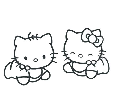 Hello Kitty Baby Coloring Pages