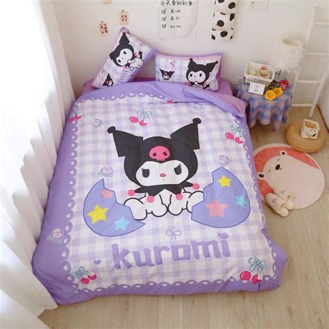 Kuromi Bedding Set | Hello kitty bedroom, Duvet bedding sets, Bedding set