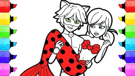 Miraculous Ladybug Coloring Pages Mermaid | How to Draw and Color Ladybug Sereia Mermaid Cat ...