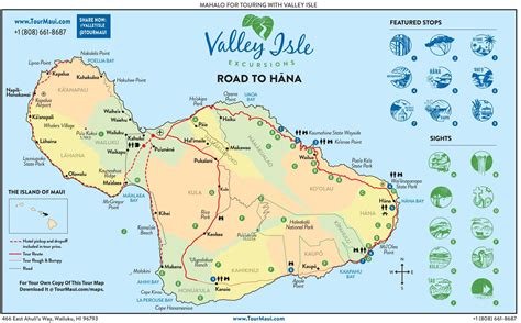 Check Out The Our Road to Hāna Tour Map. #map #roadtohana