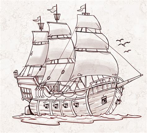 Imagini pentru pirate sailboat drawings | Pirate ship art, Boat drawing, Pirate ship drawing