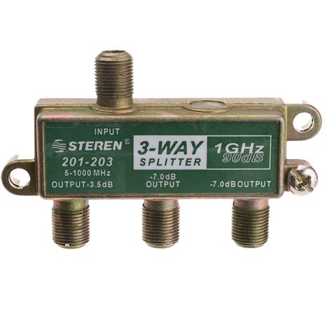 3-way Coaxial Splitter, 1 GHz, 90dB