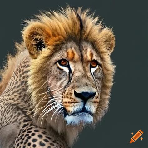 Lion cheetah hybrid on Craiyon