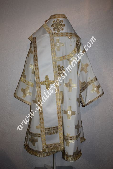 Orthodox Bishop vestments LIGHTWEIGHT rayon white with gold | Etsy