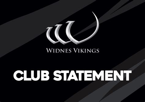 Club Statement - Widnes Vikings