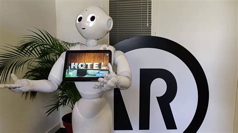 Smart hotel front desk with Pepper robot - SPARK Solution - YouTube