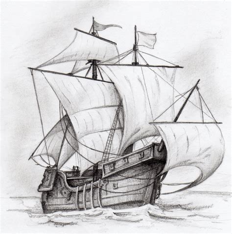 Pin by Valerie Flores on kamp 2020 | Ship drawing, Ship paintings, Boat drawing