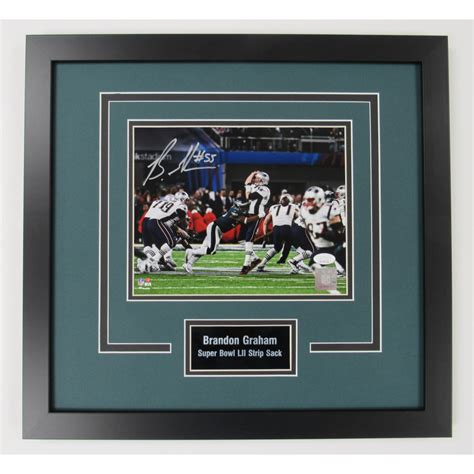 Brandon Graham Signed Eagles Custom Framed Photo Display (JSA ...