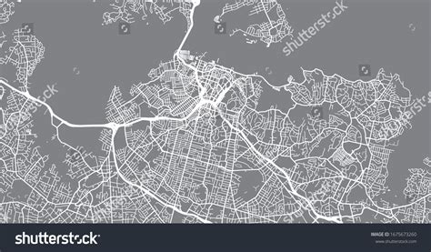 Urban Vector City Map Auckland New Stock Vector (Royalty Free) 1675673260 | Shutterstock